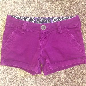 Empyre purple shorts